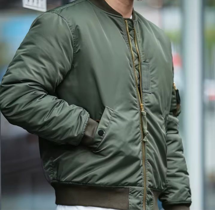 Bomberka przejsciowa ocieplana flyers army green kurtka taktyczna