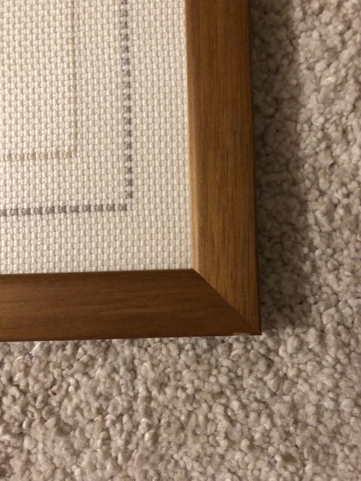 Quadro bordado a ponto de cruz motivos cozinha