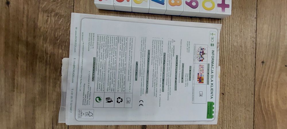 Biobuddi Klocki edukacyjne- Cyferki