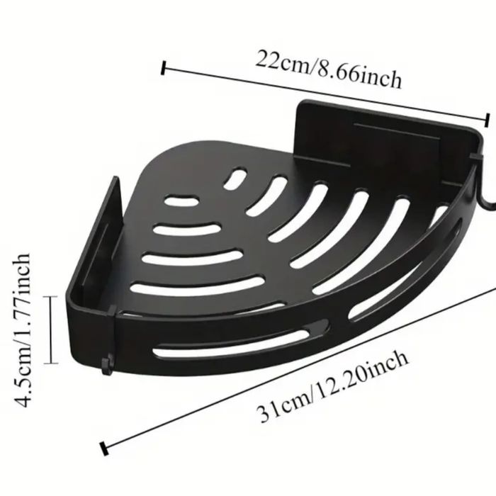 Кутова поличка у ванну