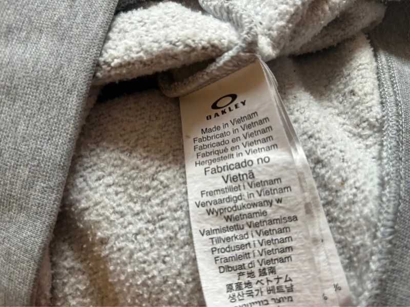 Bluza crewneck oakley męska szara Logo boxy rozmiar L
