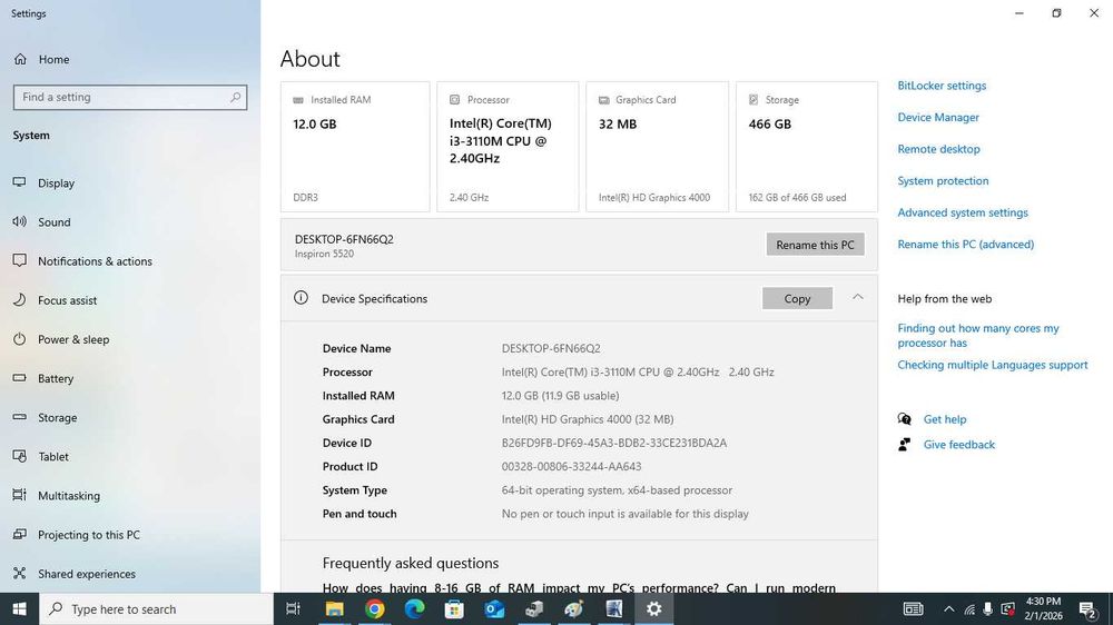 Dell Inspiron 15R-5520