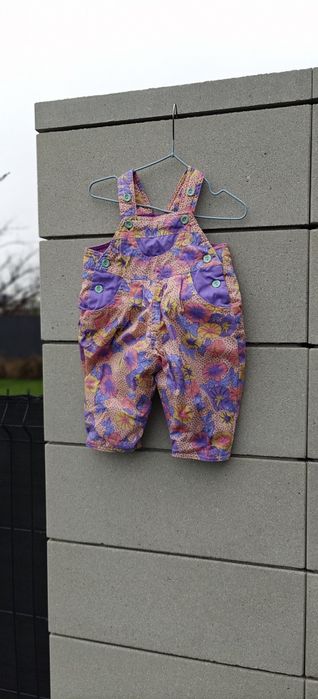 Pajacyk spodenki kombinezon w kwiaty 68