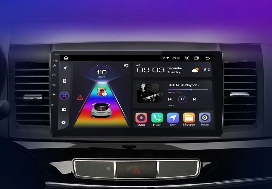 Mitsubishi Lancer – Radio Android 15 9” CarPlay Android Auto GPS Nawigacja Stacja Multimedialna WiFi Bluetooth PL 1GB/16GB