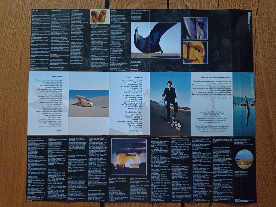 Pink Floyd, 7 альбомів. Комплект вкладишів для аудіокасет