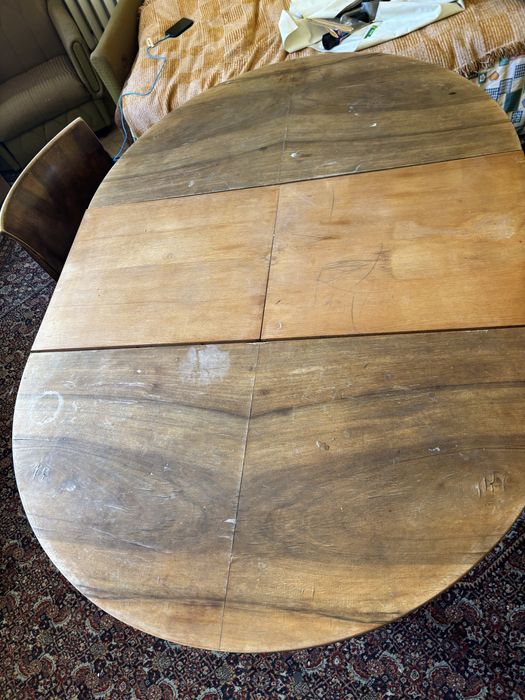 Stół i 4 krzesła - PRL vintage