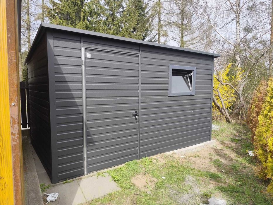 Wiatka ogrodowa |GARAŻ BLASZANY |Domek Ogrodowy| Magazyn | – Maj-Blach