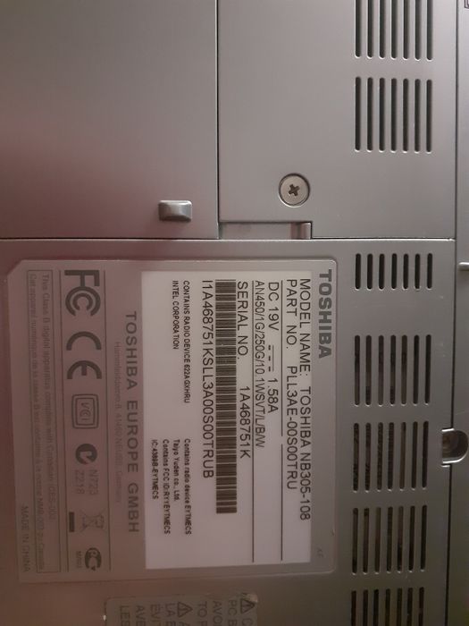 Продается ноутбук на запчасти