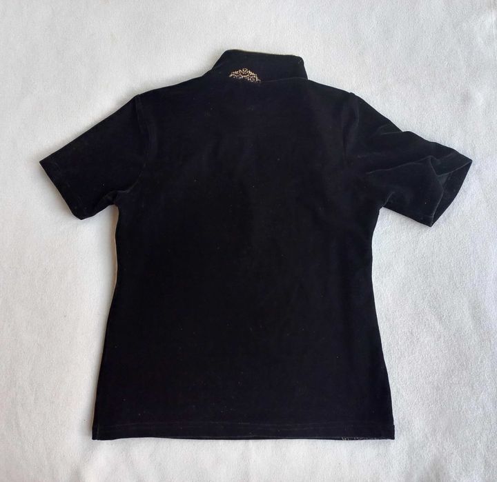 Блузка ципао китайська оксамит золото, довжина 56 см.