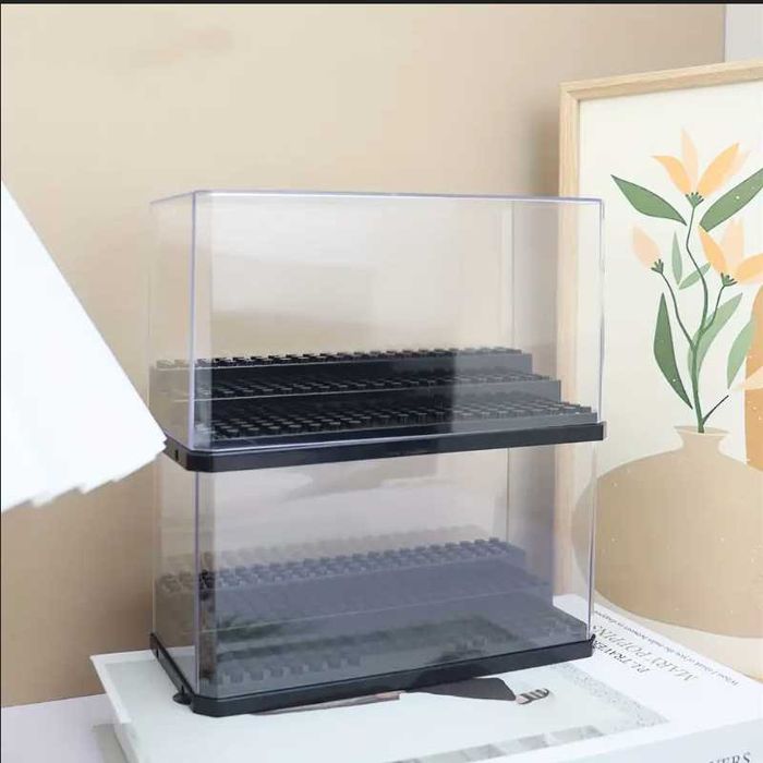 Caixa de exibição e armazenamento em acrílico para minifiguras LEGO