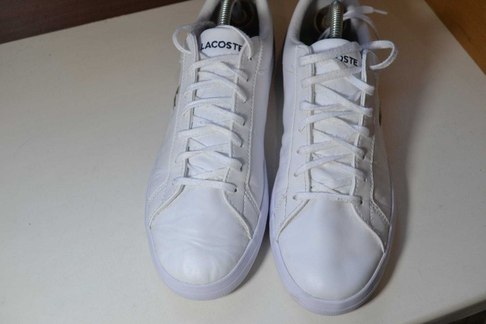Lacoste 43р кожаные кроссовки сникерсы кеды оригинал
