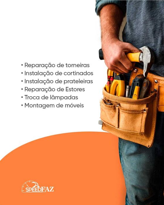 Reparações Residenciais de Confiança- Somos uma empresa de reparações residenciais focada em rapidez,confiança e atendimento pessoal direto SPEEDFAZ