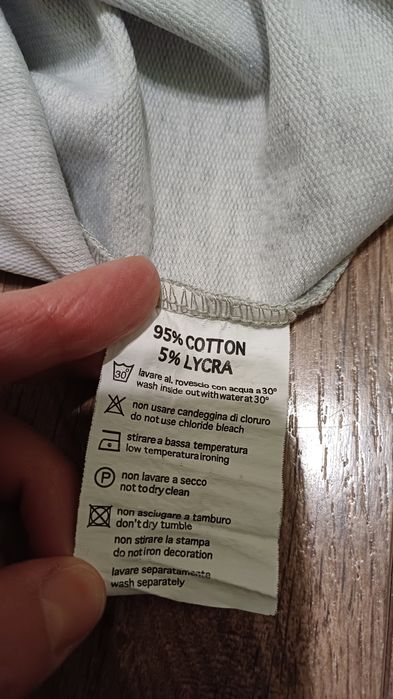 Світшот кофта батнік чоловічий підлітковий котоновий сірий розмір S