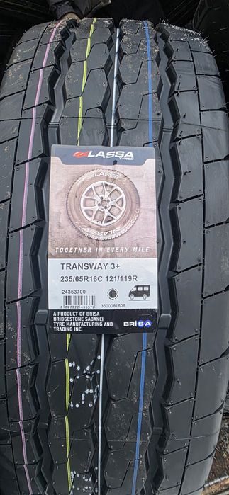 235/65R16C 121/119R Літня гума Lassa Transway 3+ / резина 2356516