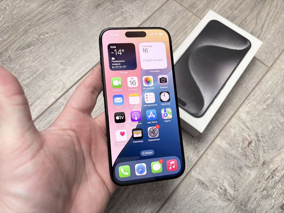 iPhone 15 Pro 256gb Black Titanium