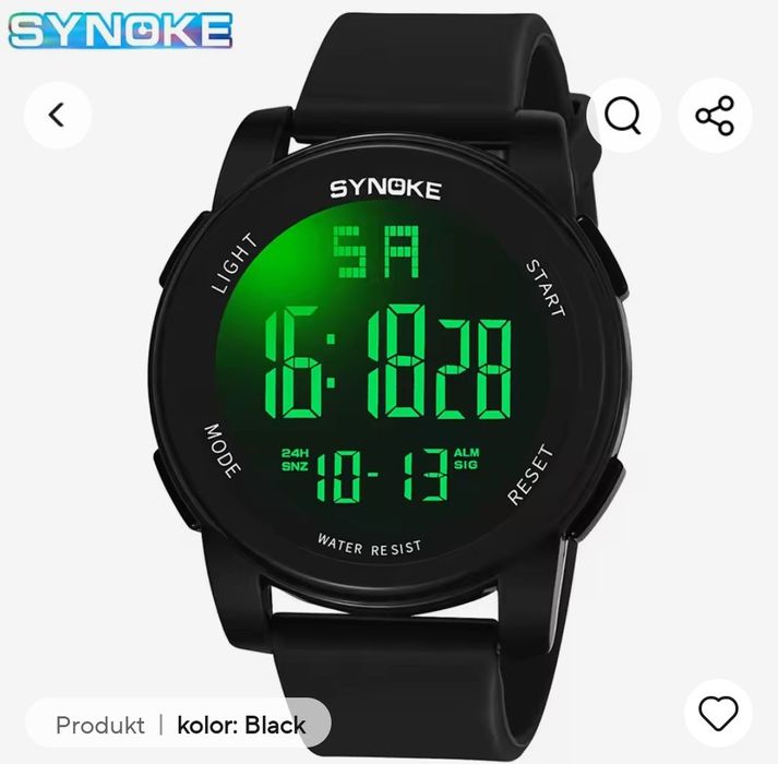 Zegarek synoke wodoodporny