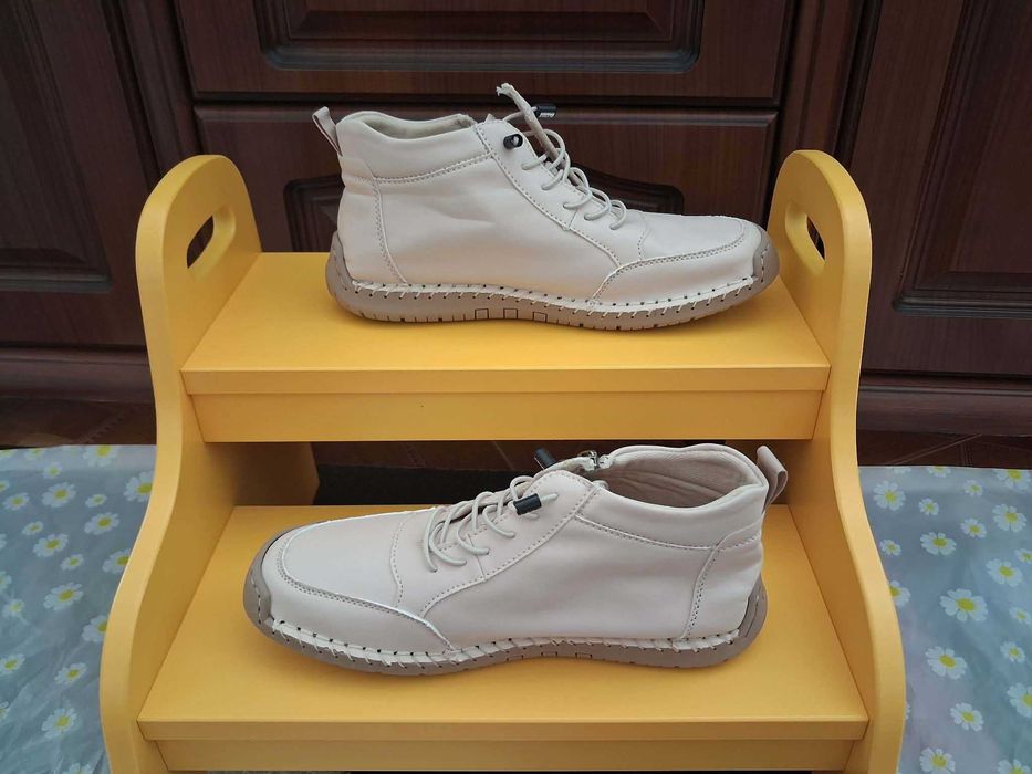 Buty ortopedyczne flemat - kolor beżowy - rozmiar 41 (długość stopy 25,5 cm)