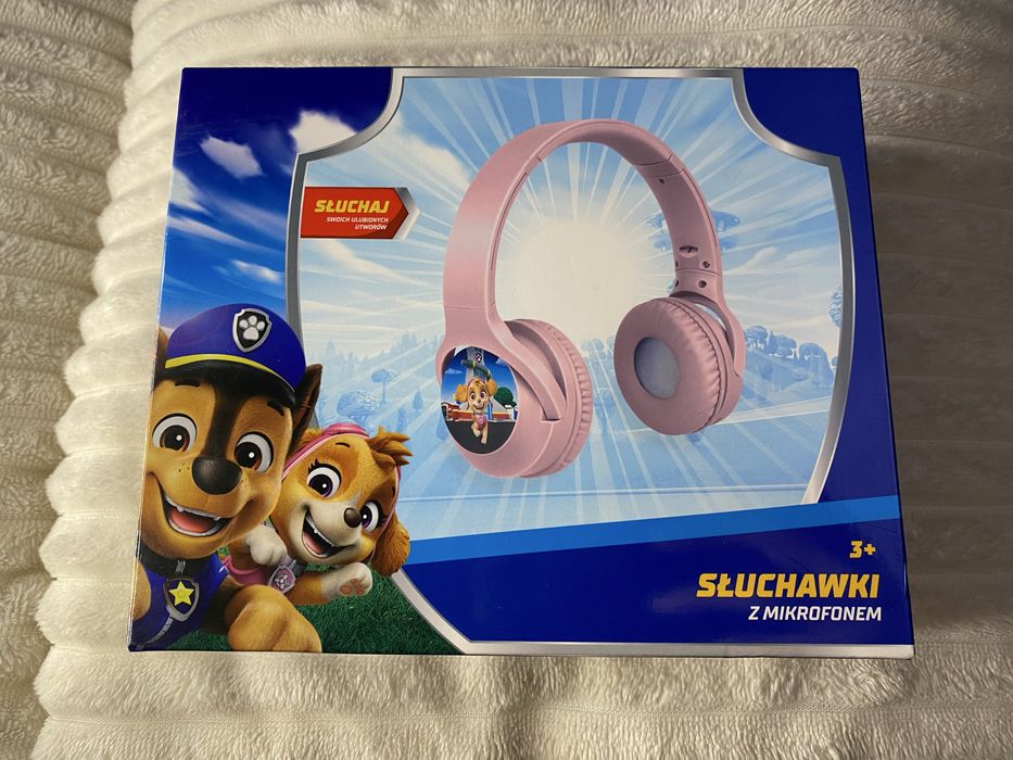 Psi Patrol Paw Słuchawki Bezprzewodowe Z Mikrofonem Dla Dzieci Nauszne