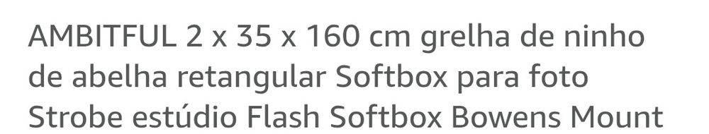 Softbox luz de recorte