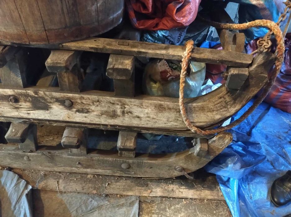 sanie drewniane konne