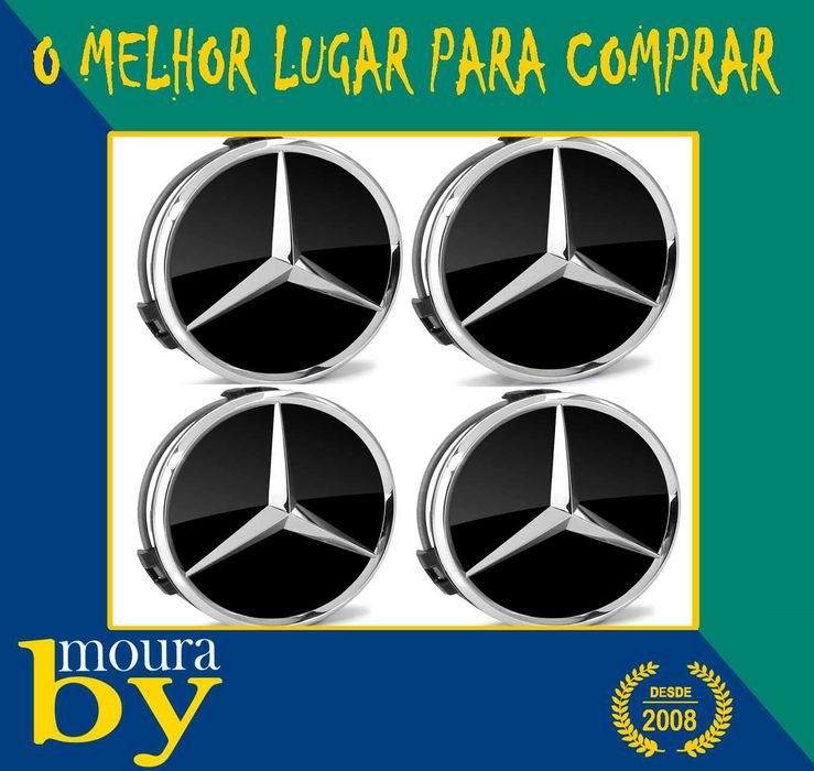 4 Centros de Roda Mercedes ML300 CLK200 LK450 GL450 S400