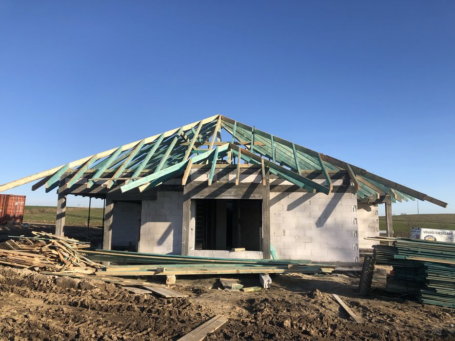 Cieśla ,Ciesielstwo,Więźba ,Dach