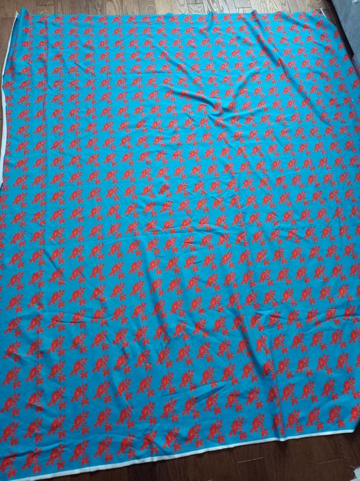 Dresówka drapana kupon kwiatki ok. 1.5 mb