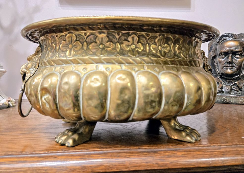 Mosiężna osłonka na doniczki Kalisz