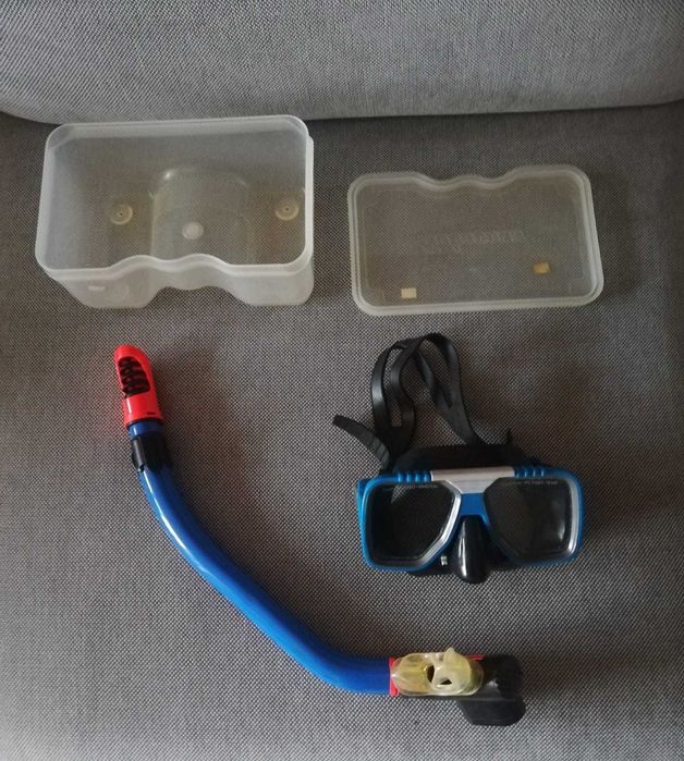 Óculos de Mergulho e Tubo de respiração