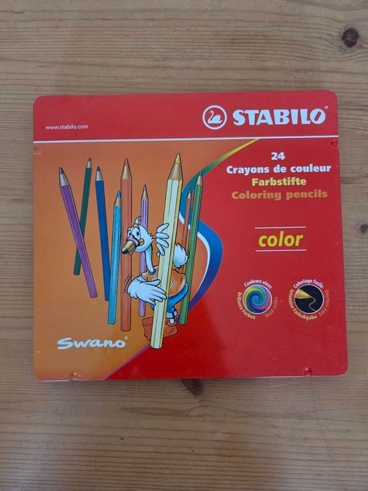 24 lápis de cor da Stabilo