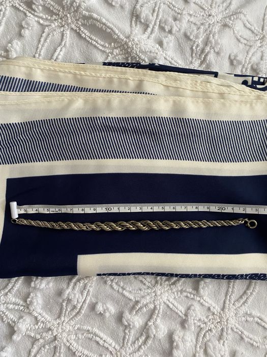 Pulseira em Prata em cordao 24 cm