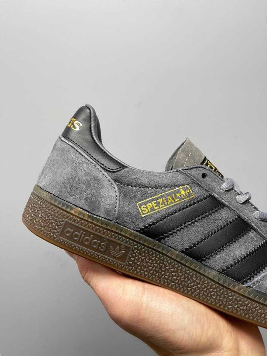Мужские кроссовки Adidas Spezial Grey Black Brown. Размеры 40-45
