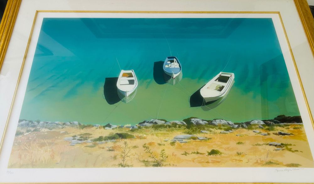 Lote de 2 Quadros de Grandes Dimensões - Serigrafias Originais (Suíça)