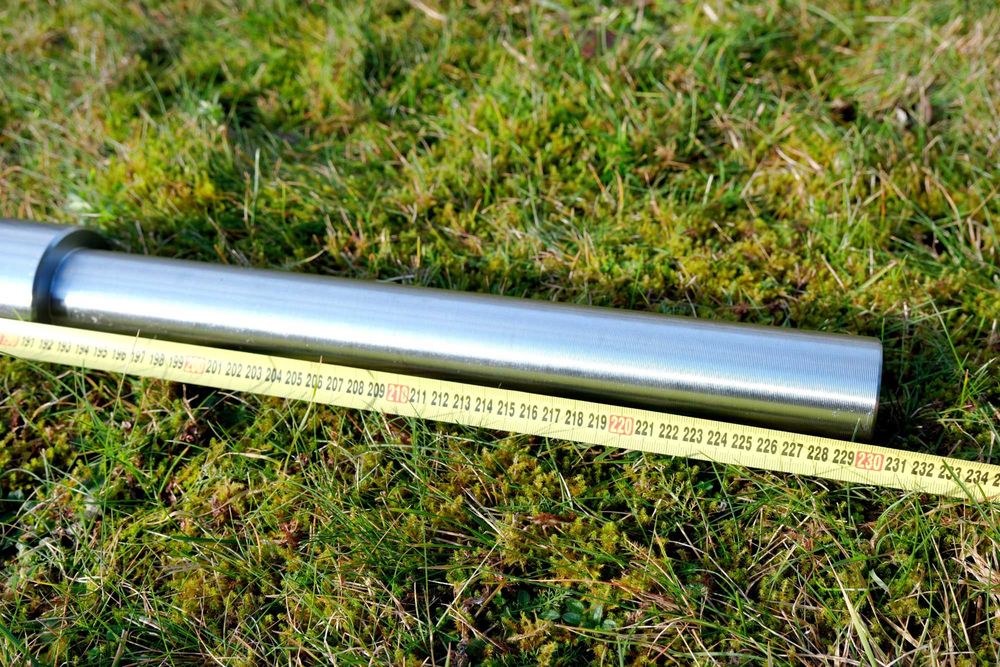 Gryf Squat Bar do Przysiadów srebrny 230 cm 35 mm GRUBY 25 kg Trójbój