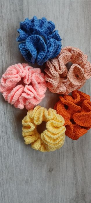 Frotka gumka scrunchy handmade