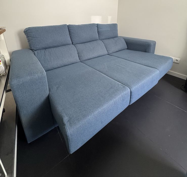 Sofá de 3 lugares Chaise Longue