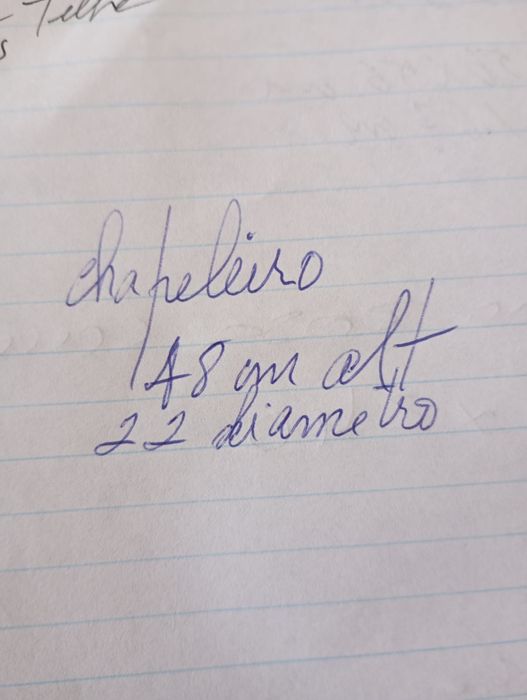 Chapeleiro barro pintado