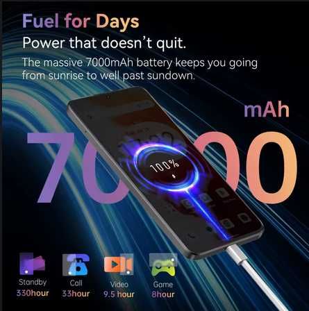 Cubot Note 60. 7,2", 16Gb(6+10)/128 120Hz 48Mp 7000Ma NFC