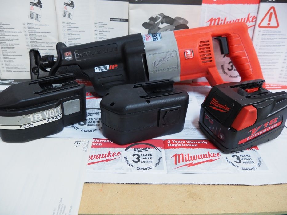 MILWAUKEE V18 SX pila szablasta pilarka ligi ogon 18v NI-CD,MH aku