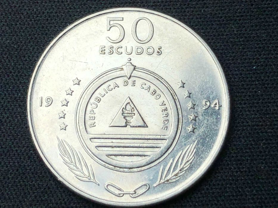 Cabo Verde 1994 - 50 Escudo Aço - Navios Senhor das Areias