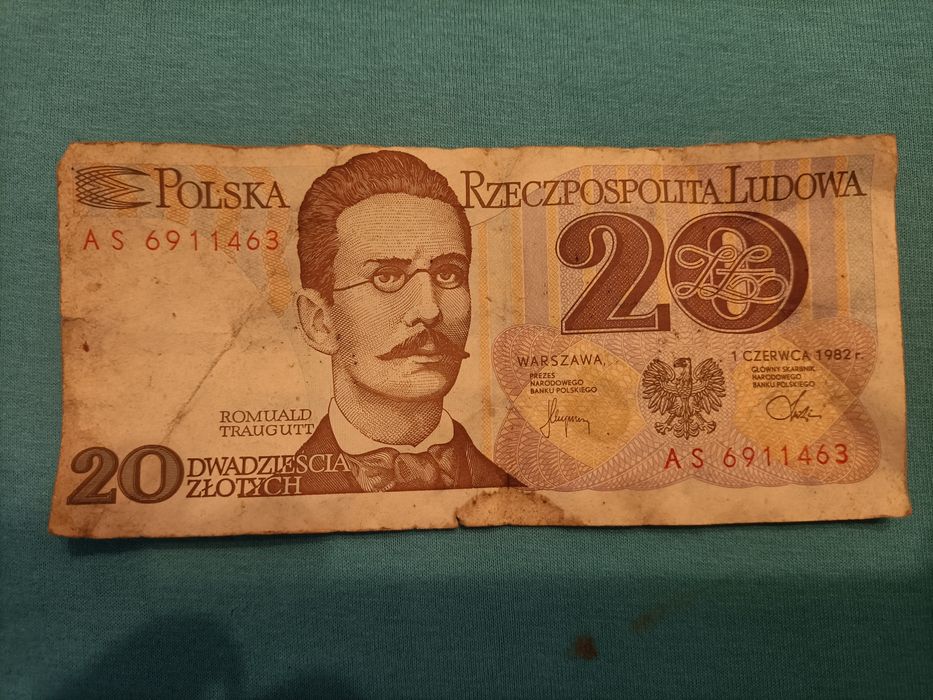 Banknot 20 złotych Traugutt