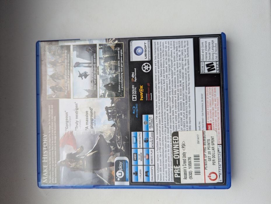 Assassin's Creed Unity ігри игры диски на PS4 PS5
