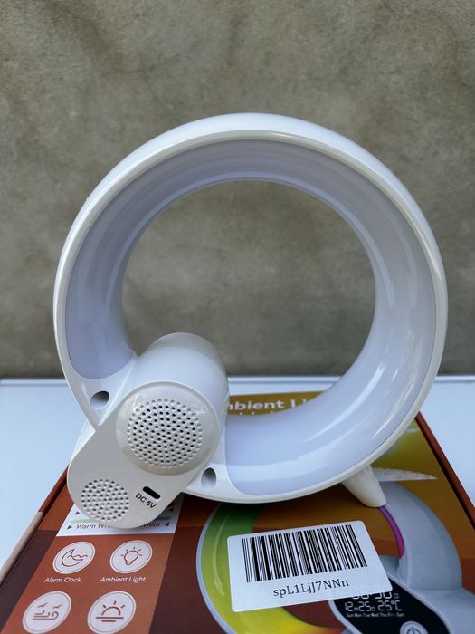 Nowy inteligenty budzik RGB 16 mln, zegar, wschód słońca, 15 dźwięków