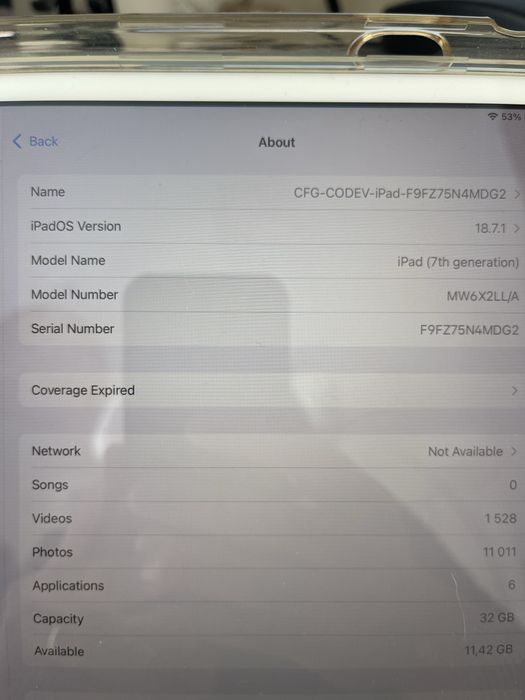 iPad 7ª gen (32 GB, Wi-Fi)