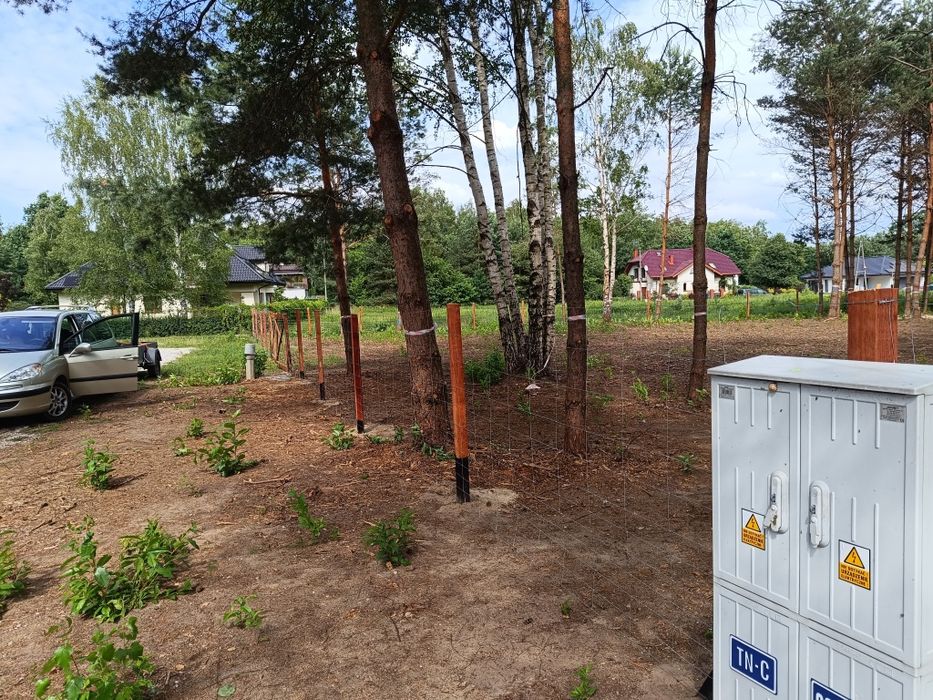 Ogrodzenie tymczasowe siatka leśna montaż