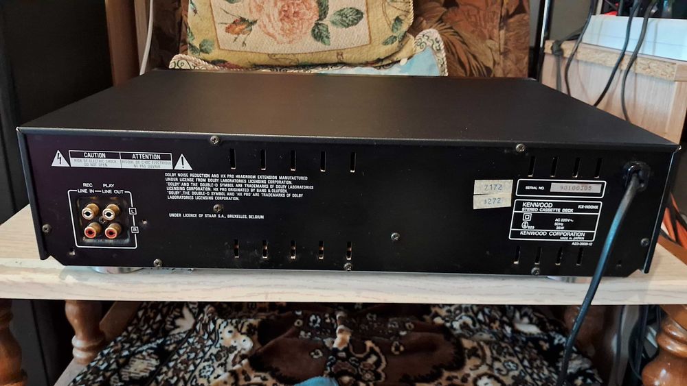 Kenwood KX-1100 HX касетна дека 3-Head, Direct Drive, аморфна головка.