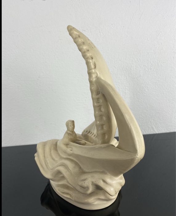Czechosłowacka figura marynarza/ sternika vintage prl