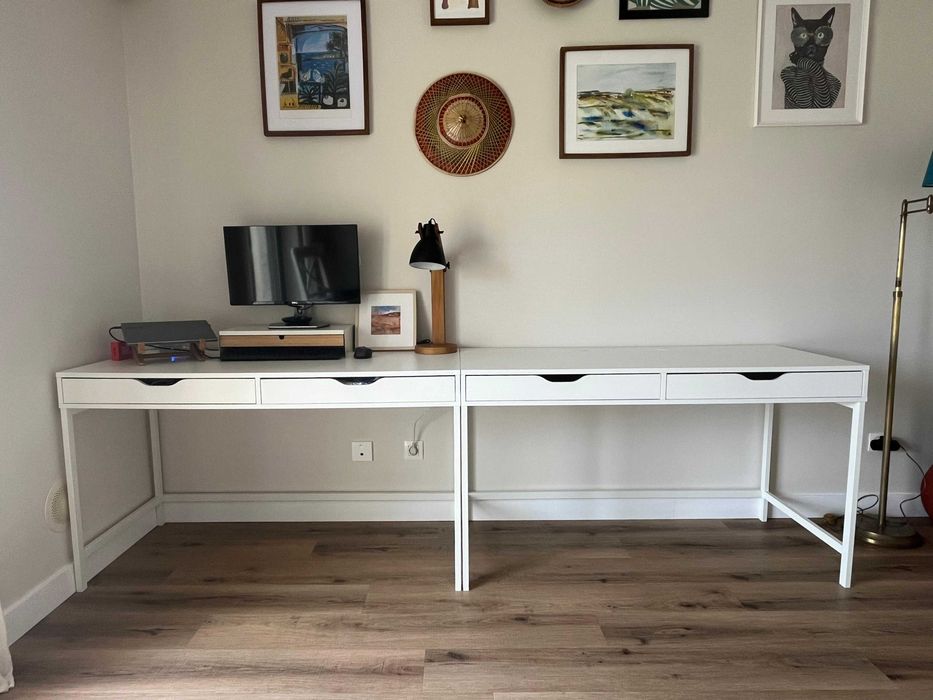 Secretárias IKEA ALEX Brancas – 70 €/un. ou 120 € as duas