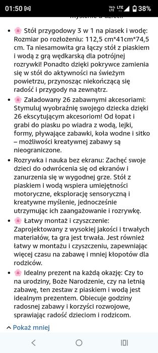 Stolik edukacyjny dla dzieci