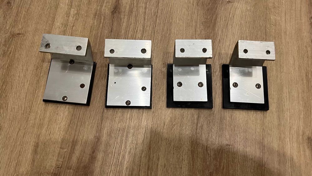 2 pares Puxadores Alumínio